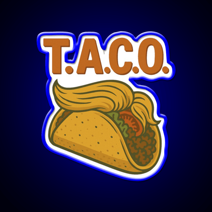 Taco Anti Trump Taco Led Neon Sign Mexican Food Sign Rgb Color - Shineneon