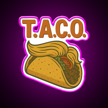 Taco Anti Trump Taco Led Neon Sign Mexican Food Sign Rgb Color - Shineneon