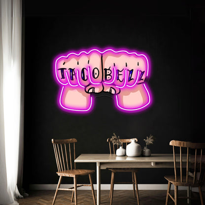 Taco Bell Artwork Neon Signs For Sale