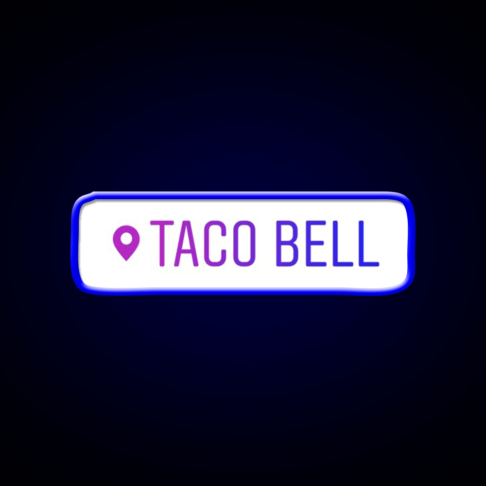 Taco Bell Instagram Location Snack Food Led Neon Sign Rgb Color - Shineneon