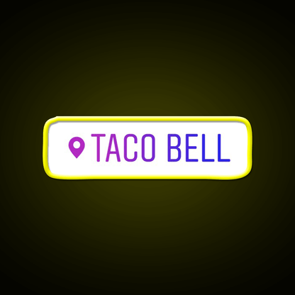 Taco Bell Instagram Location Snack Food Led Neon Sign Rgb Color - Shineneon