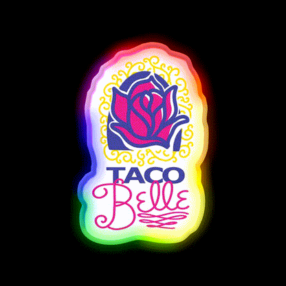 Taco Belle Fast Food Led Neon Sign For Burger Place Rgb Color - LED neon sign close-up detail