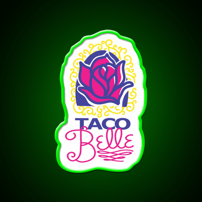 Taco Belle Fast Food Led Neon Sign For Burger Place Rgb Color - Shineneon
