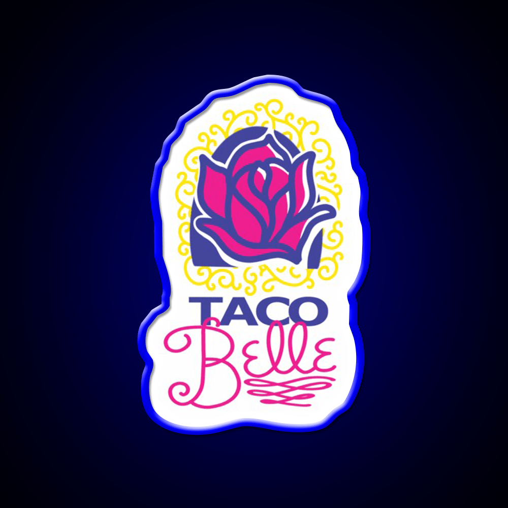 Taco Belle Fast Food Led Neon Sign For Burger Place Rgb Color - Shineneon
