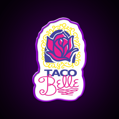 Taco Belle Fast Food Led Neon Sign For Burger Place Rgb Color - Shineneon