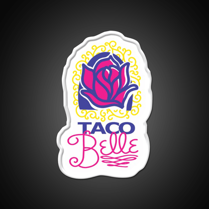 Taco Belle Fast Food Led Neon Sign For Burger Place Rgb Color - Shineneon