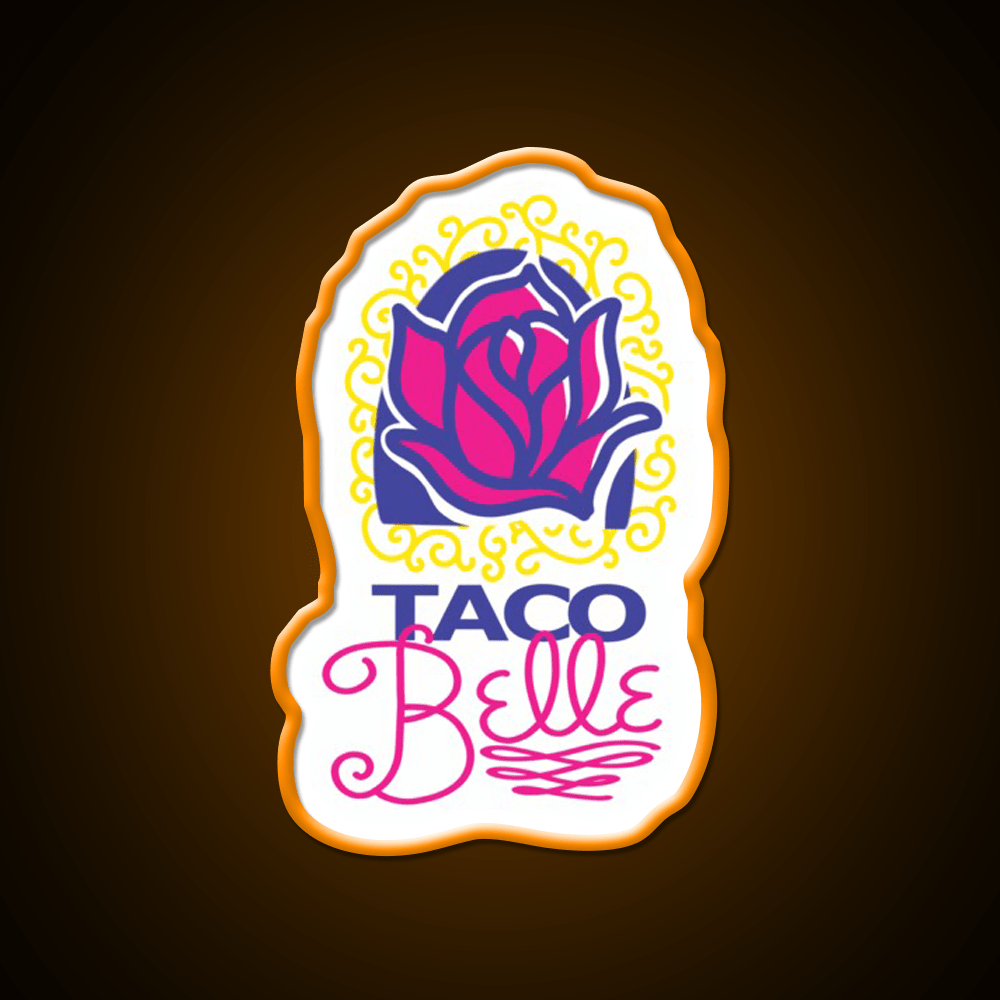 Taco Belle Fast Food Led Neon Sign For Burger Place Rgb Color - Shineneon