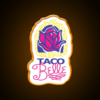Taco Belle Fast Food Led Neon Sign For Burger Place Rgb Color - Shineneon