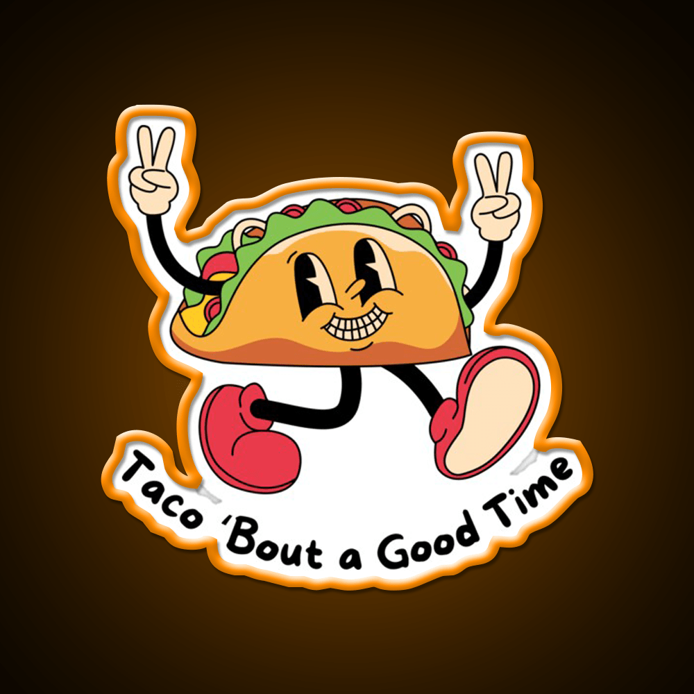 Taco Bout A Good Time Taco Led Neon Sign Mexican Food Sign Rgb Color - Shineneon