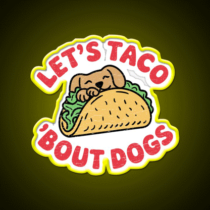 Taco Bout A Laugh Taco Led Neon Sign Mexican Food Sign Rgb Color - Custom LED neon sign front view