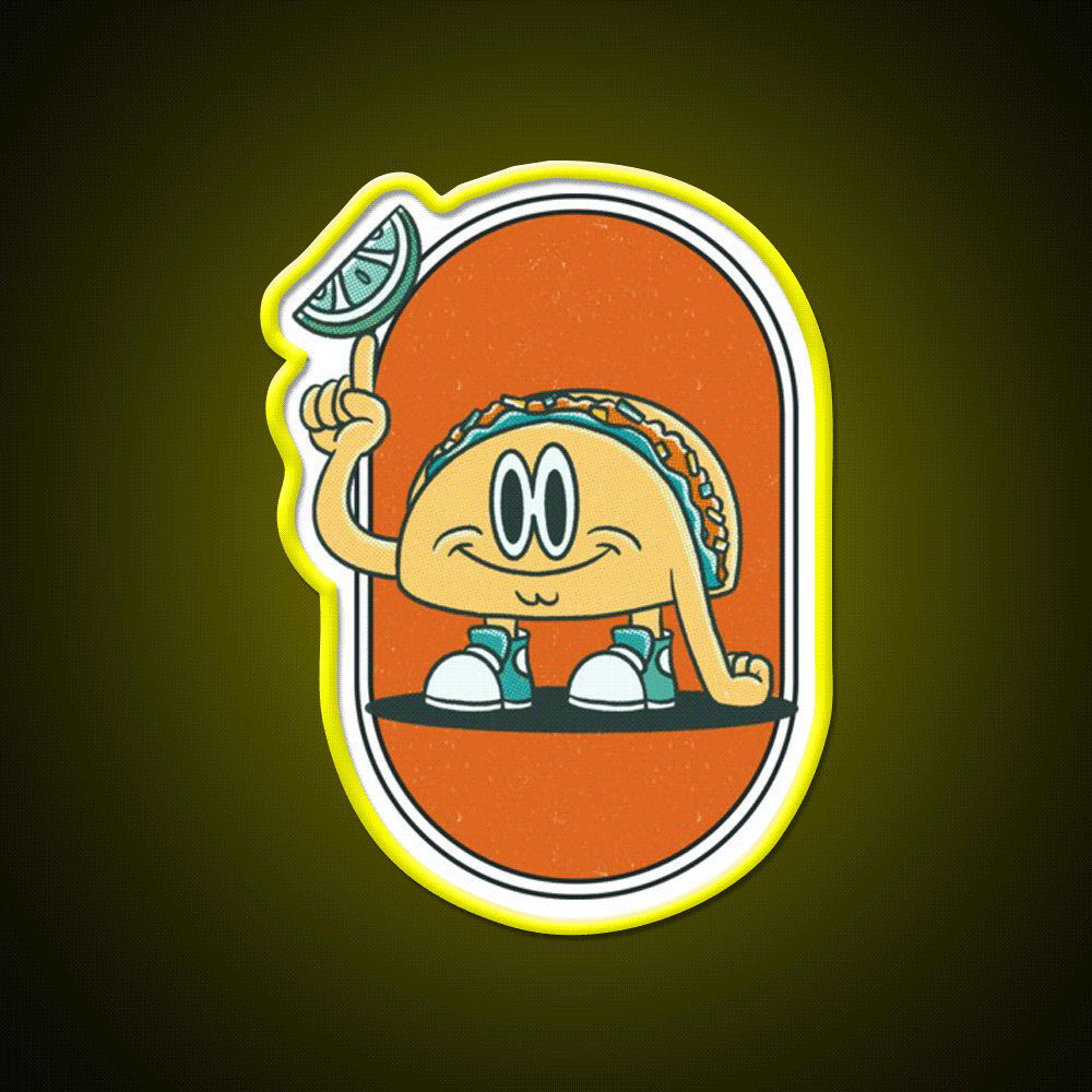 Taco Bro Taco Led Neon Sign Mexican Food Sign Rgb Color