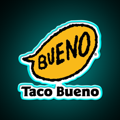 Taco Bueno Mexican Grill Fast Food Led Neon Sign For Burger Place Rgb Color