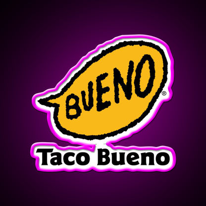 Taco Bueno Mexican Grill Fast Food Led Neon Sign For Burger Place Rgb Color
