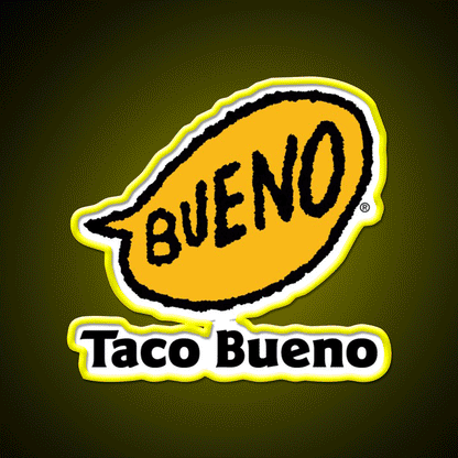 Taco Bueno Mexican Grill Fast Food Led Neon Sign For Burger Place Rgb Color