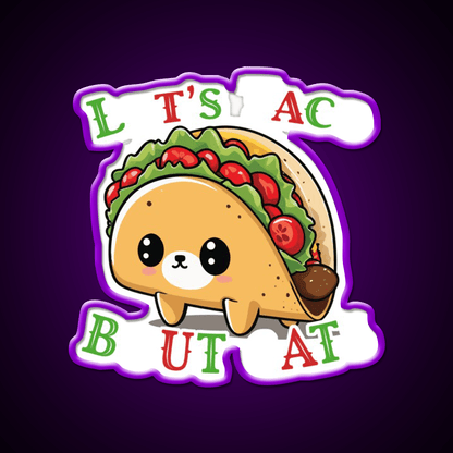 Taco Cat Saying Cinco De Mayo Fiesta Taco Led Neon Sign Rgb Color - Shineneon