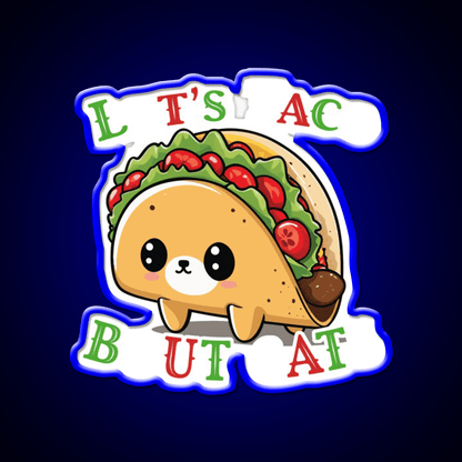 Taco Cat Saying Cinco De Mayo Fiesta Taco Led Neon Sign Rgb Color - Shineneon