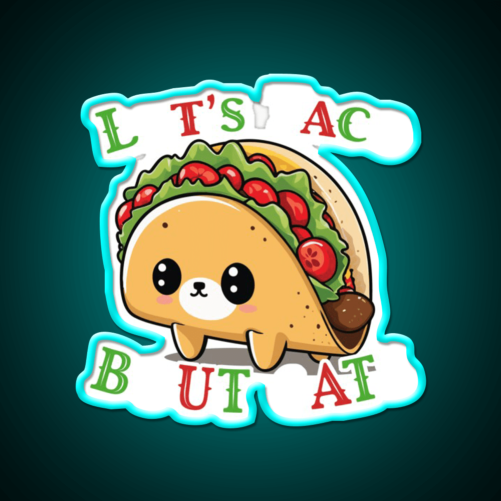 Taco Cat Saying Cinco De Mayo Fiesta Taco Led Neon Sign Rgb Color - Shineneon