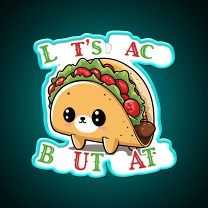 Taco Cat Saying Cinco De Mayo Fiesta Taco Led Neon Sign Rgb Color - Shineneon