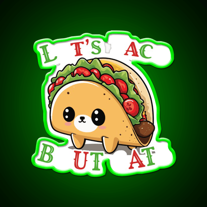 Taco Cat Saying Cinco De Mayo Fiesta Taco Led Neon Sign Rgb Color - Shineneon