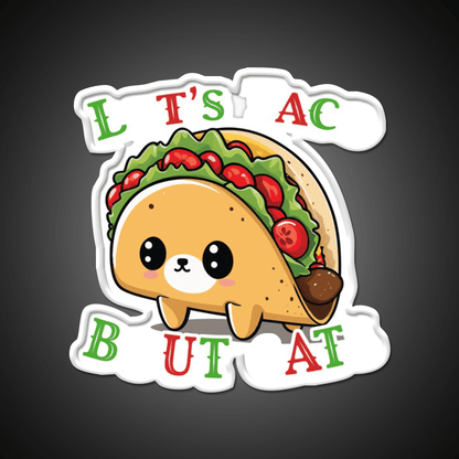 Taco Cat Saying Cinco De Mayo Fiesta Taco Led Neon Sign Rgb Color - Shineneon