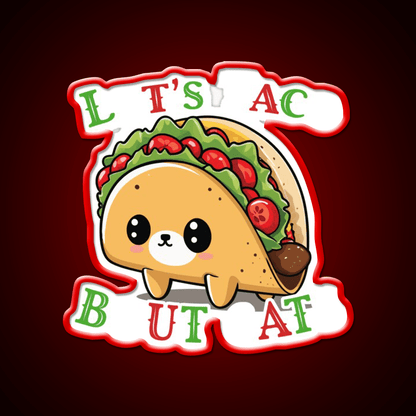Taco Cat Saying Cinco De Mayo Fiesta Taco Led Neon Sign Rgb Color - Shineneon