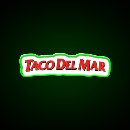 Taco Del Mar Mexican Resto Fast Food Led Neon Sign For Burger Place Rgb Color - Shineneon