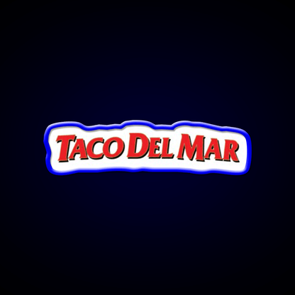 Taco Del Mar Mexican Resto Fast Food Led Neon Sign For Burger Place Rgb Color - Shineneon