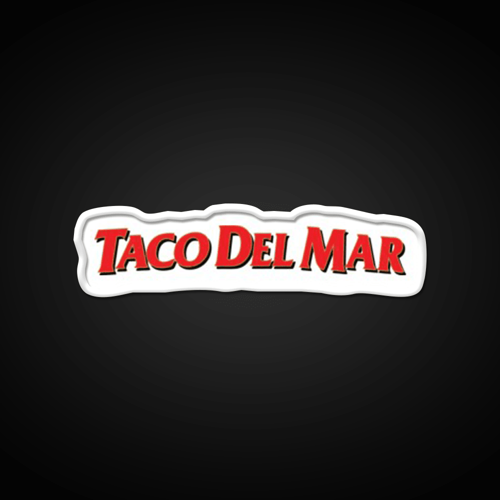 Taco Del Mar Mexican Resto Fast Food Led Neon Sign For Burger Place Rgb Color - Shineneon