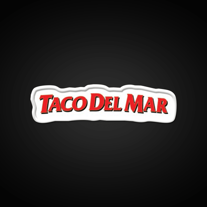Taco Del Mar Mexican Resto Fast Food Led Neon Sign For Burger Place Rgb Color - Shineneon