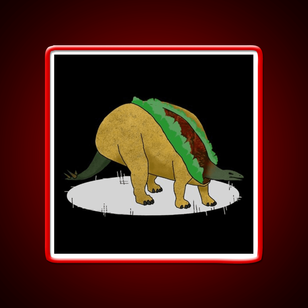 Taco Dinosaur Taco Led Neon Sign Mexican Food Sign Rgb Color - Shineneon