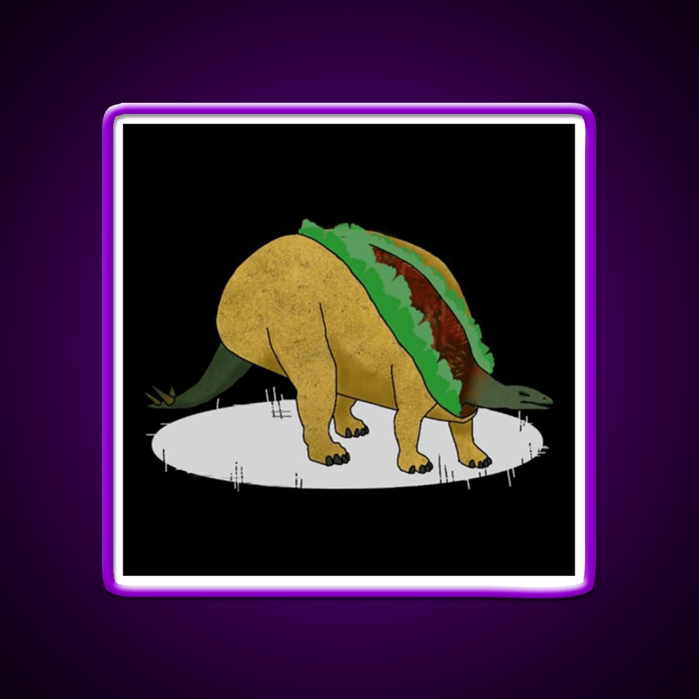 Taco Dinosaur Taco Led Neon Sign Mexican Food Sign Rgb Color - Shineneon