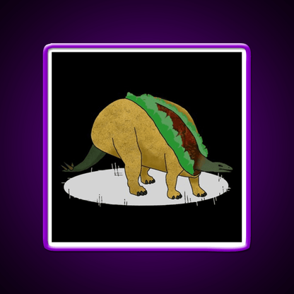Taco Dinosaur Taco Led Neon Sign Mexican Food Sign Rgb Color - Shineneon