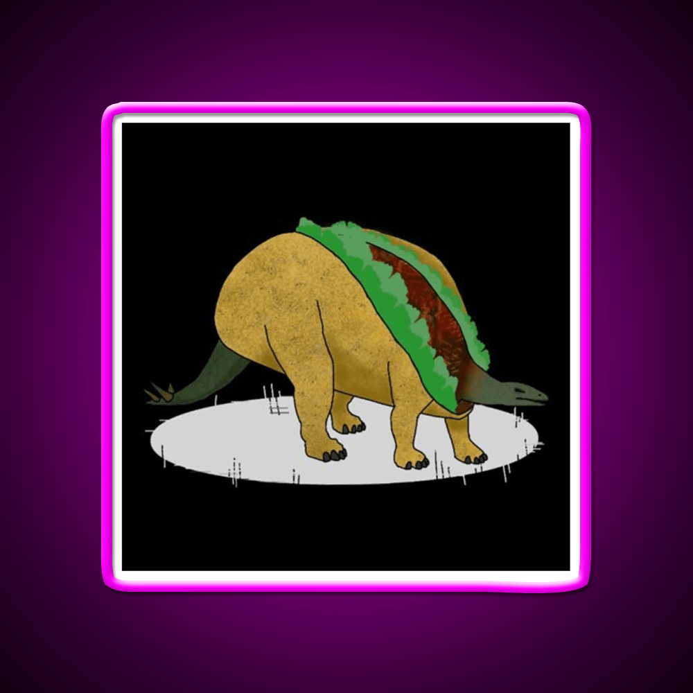 Taco Dinosaur Taco Led Neon Sign Mexican Food Sign Rgb Color - Shineneon