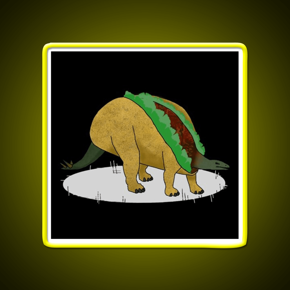 Taco Dinosaur Taco Led Neon Sign Mexican Food Sign Rgb Color - Shineneon
