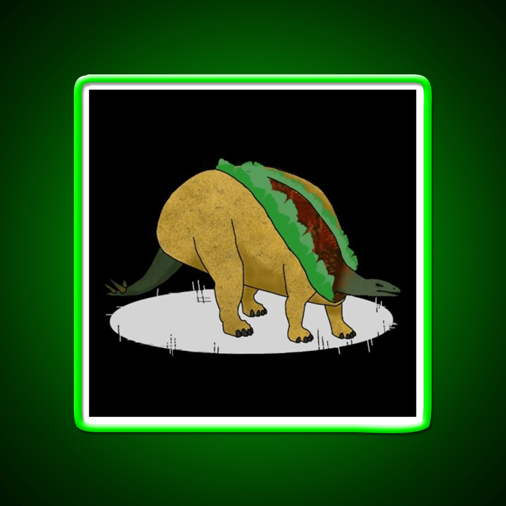 Taco Dinosaur Taco Led Neon Sign Mexican Food Sign Rgb Color - Shineneon