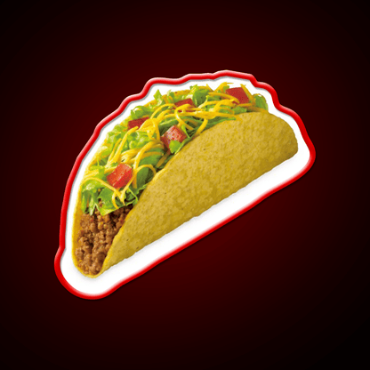 Taco Fast Food Led Neon Sign For Burger Place Rgb Color - Shineneon