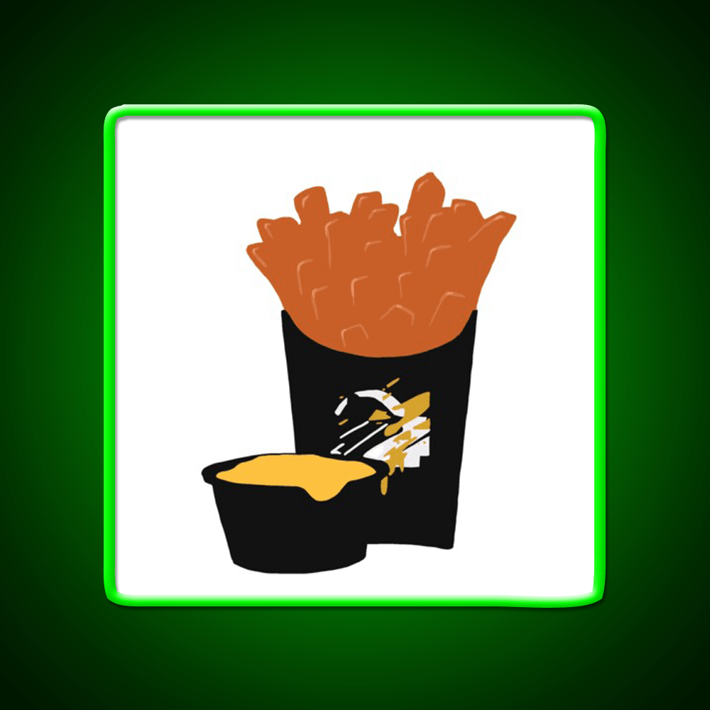 Taco Fries Fast Food Led Neon Sign For Burger Place Rgb Color - Shineneon