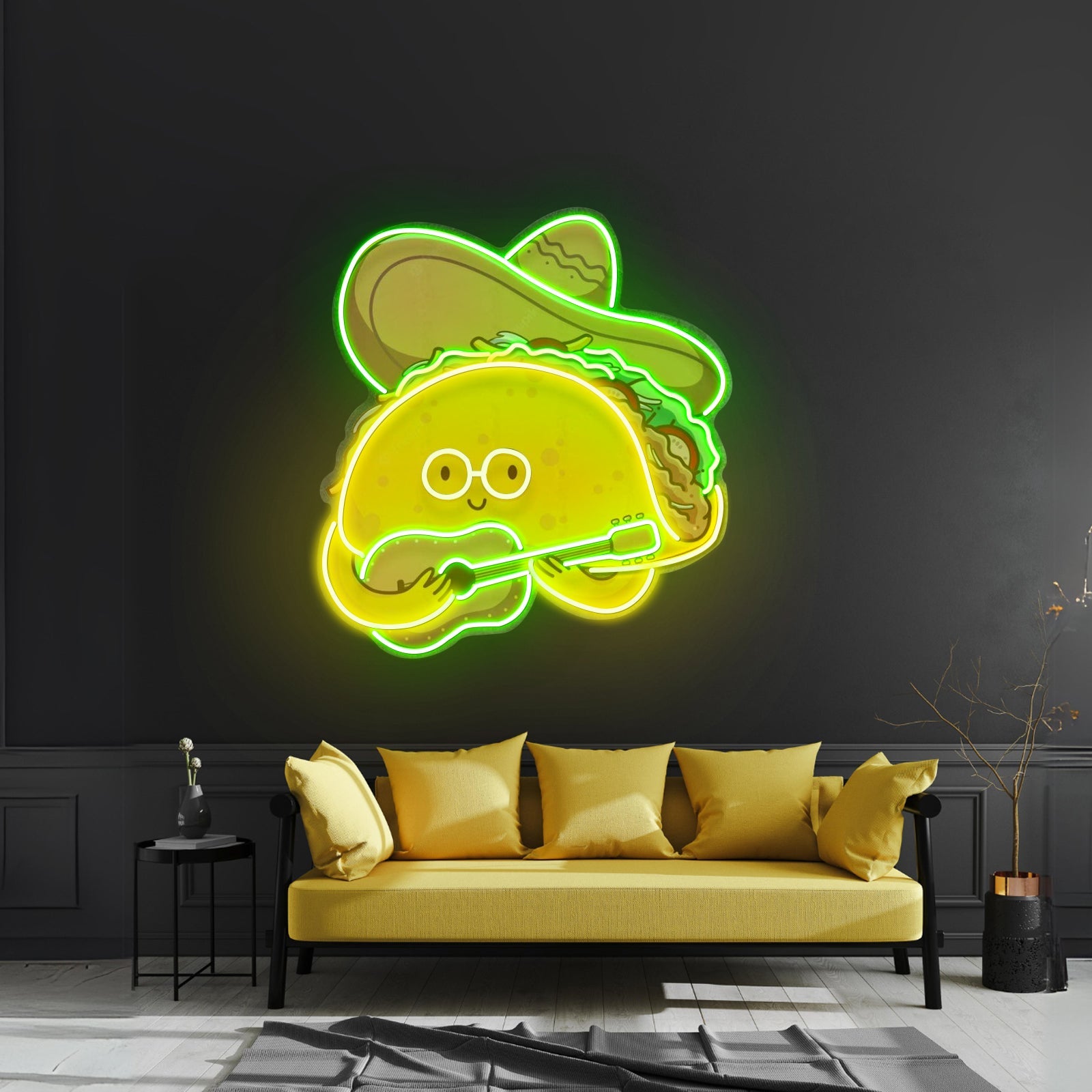 Taco Gentlemen Neon Acrylic Artwork - Shineneon