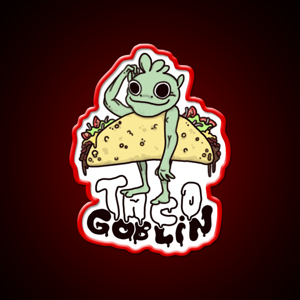 Taco Goblin Taco Led Neon Sign Mexican Food Sign Rgb Color - Shineneon