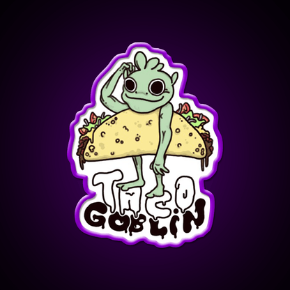 Taco Goblin Taco Led Neon Sign Mexican Food Sign Rgb Color - Shineneon