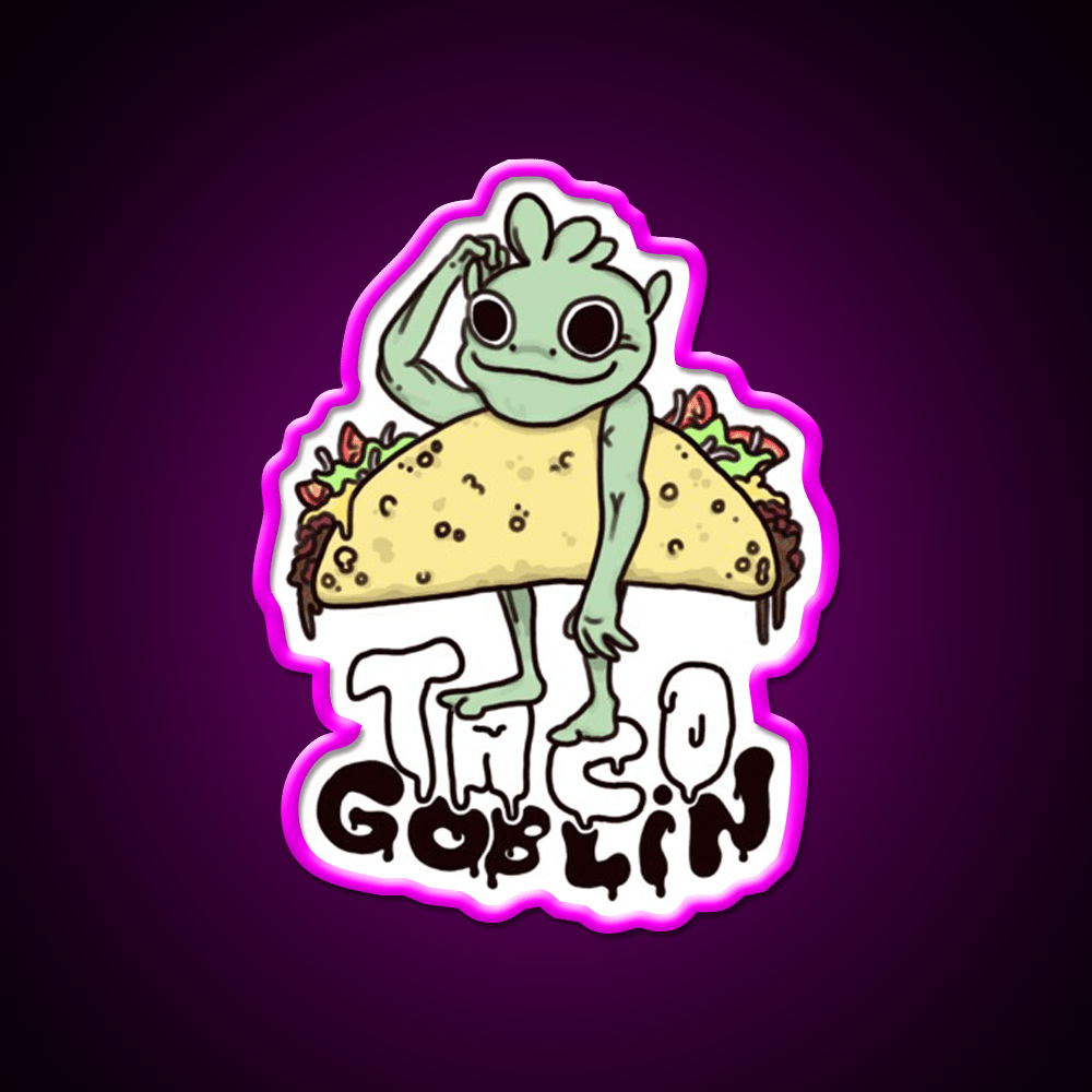 Taco Goblin Taco Led Neon Sign Mexican Food Sign Rgb Color - Shineneon