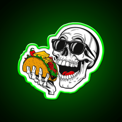 Taco Halloween Funny Taco Led Neon Sign Mexican Food Sign Rgb Color - Shineneon