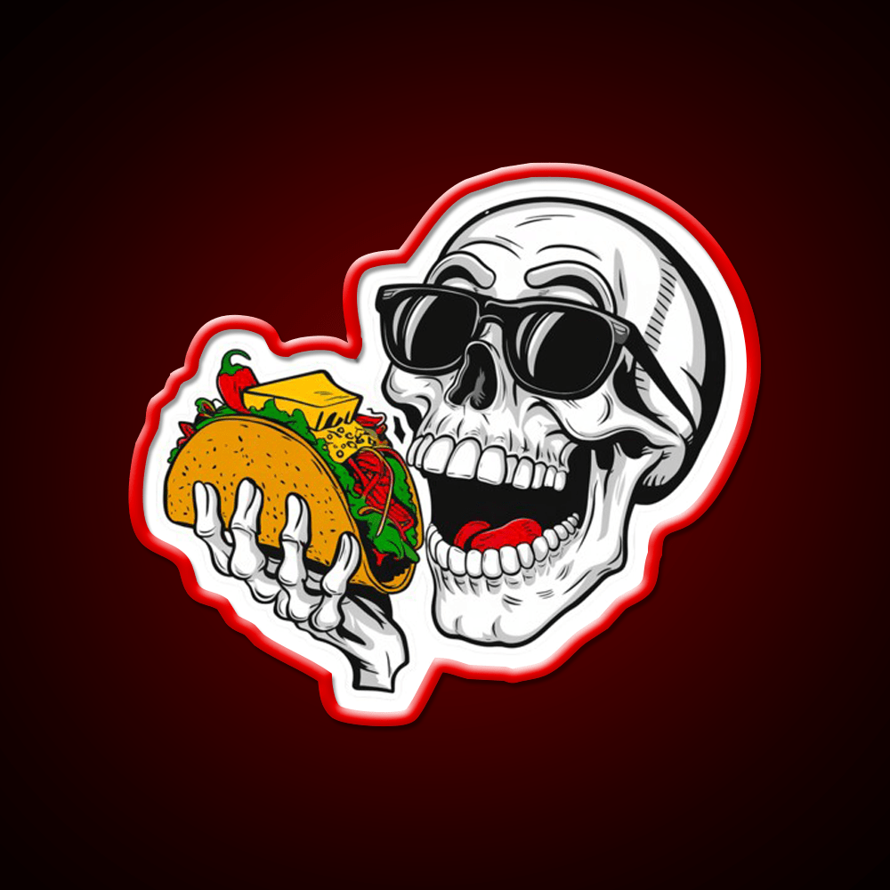 Taco Halloween Funny Taco Led Neon Sign Mexican Food Sign Rgb Color - Shineneon