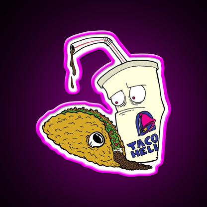 Taco Hell Fast Food Led Neon Sign For Burger Place Rgb Color - Shineneon