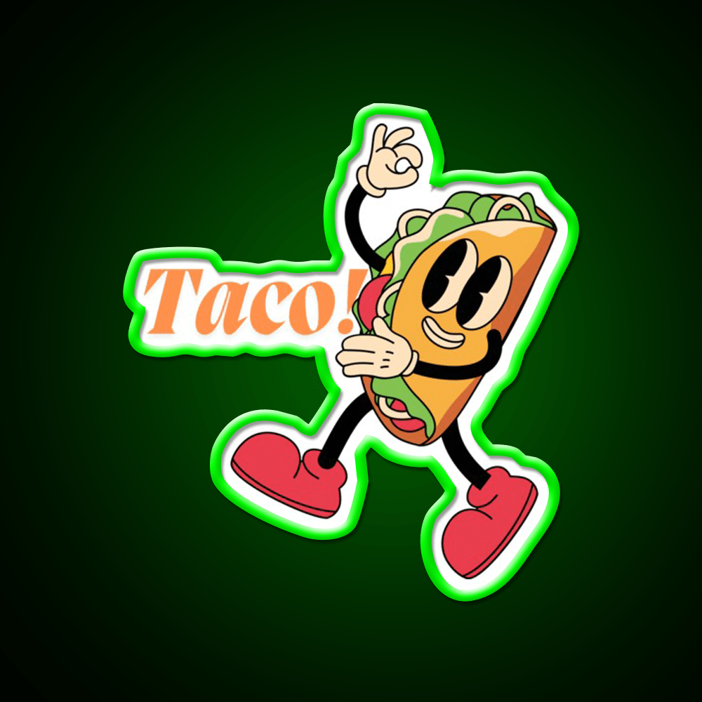 Taco Led Neon Sign Mexican Food Sign Food Neon Sign Kitchen Sign Rgb Color - Shineneon