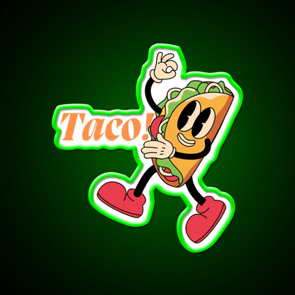 Taco Led Neon Sign Mexican Food Sign Food Neon Sign Kitchen Sign Rgb Color - Shineneon