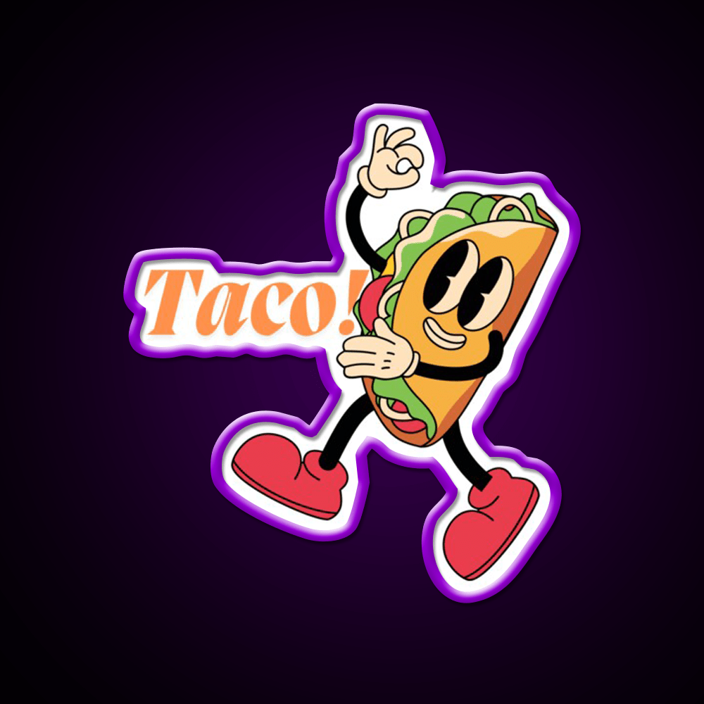 Taco Led Neon Sign Mexican Food Sign Food Neon Sign Kitchen Sign Rgb Color - Shineneon