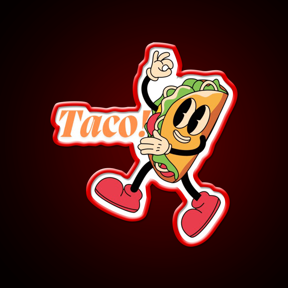 Taco Led Neon Sign Mexican Food Sign Food Neon Sign Kitchen Sign Rgb Color - Shineneon