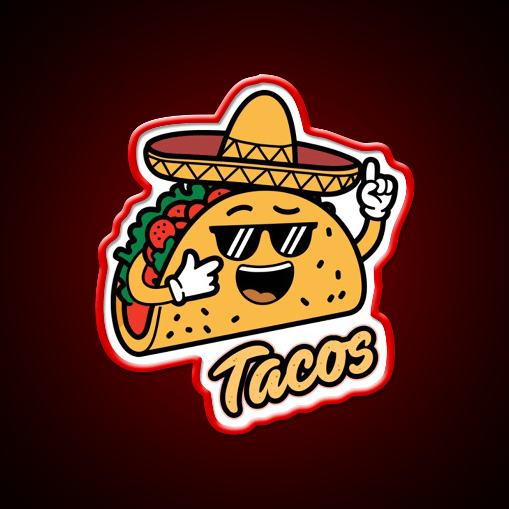 Taco Led Neon Sign Mexican Food Sign Food Neon Sign Rgb Color - Shineneon
