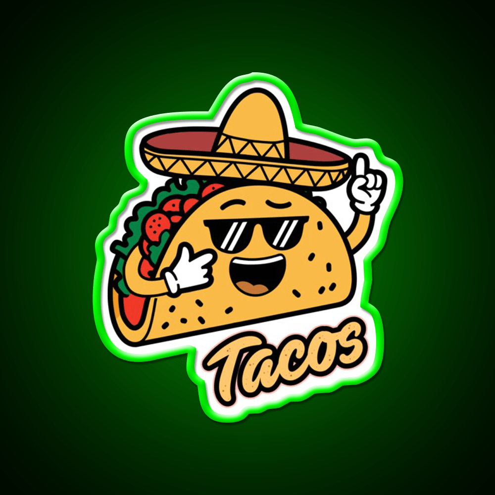 Taco Led Neon Sign Mexican Food Sign Food Neon Sign Rgb Color - Shineneon